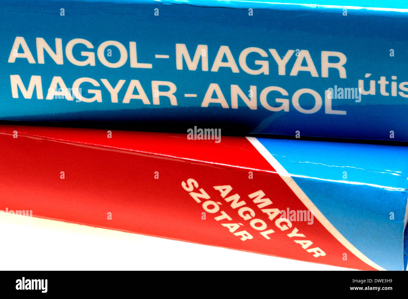 Dizionari Hungarian-English Foto Stock