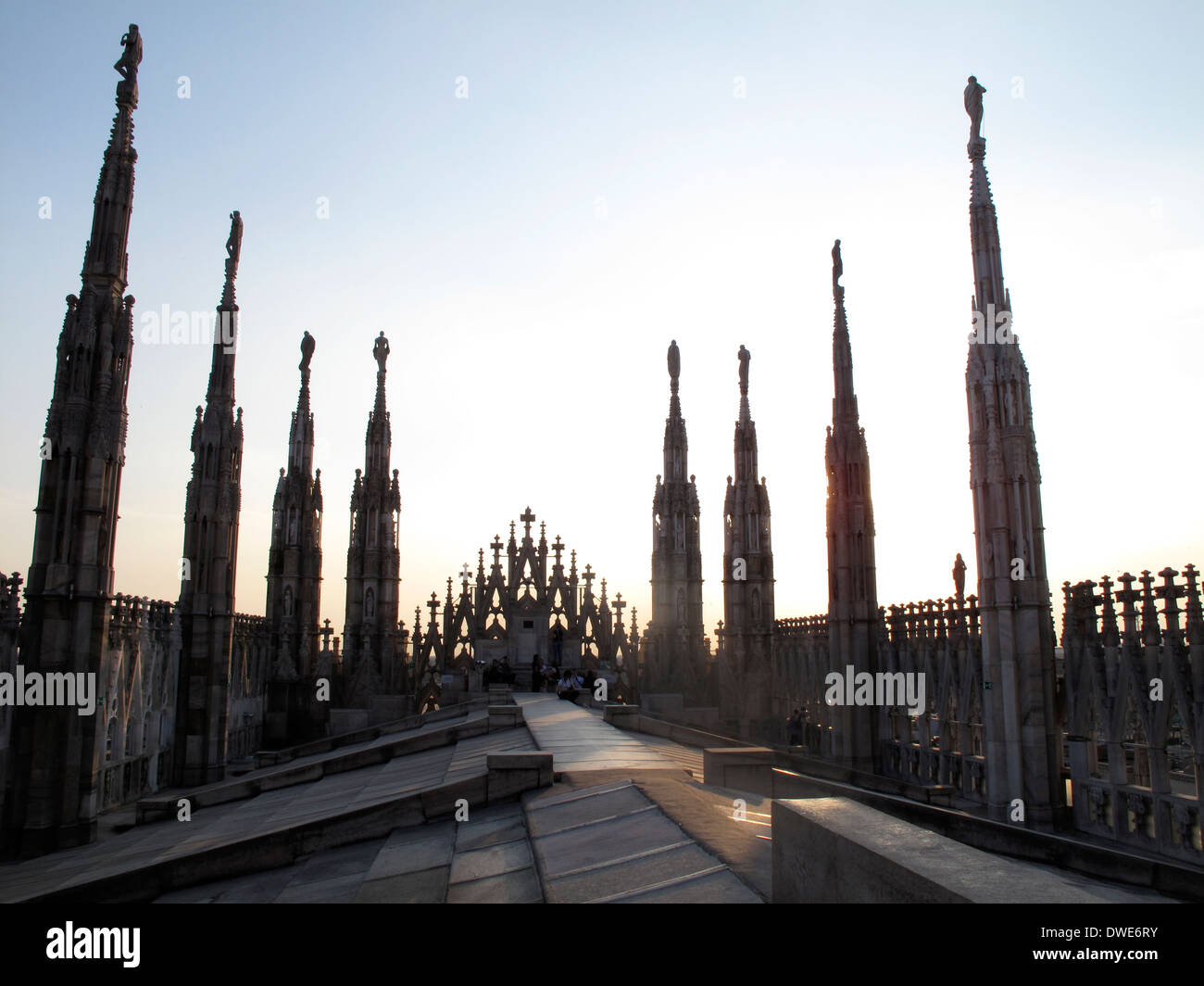 Il Duomo di Milano è la chiesa Cattedrale di Milano, Italia. Foto Stock