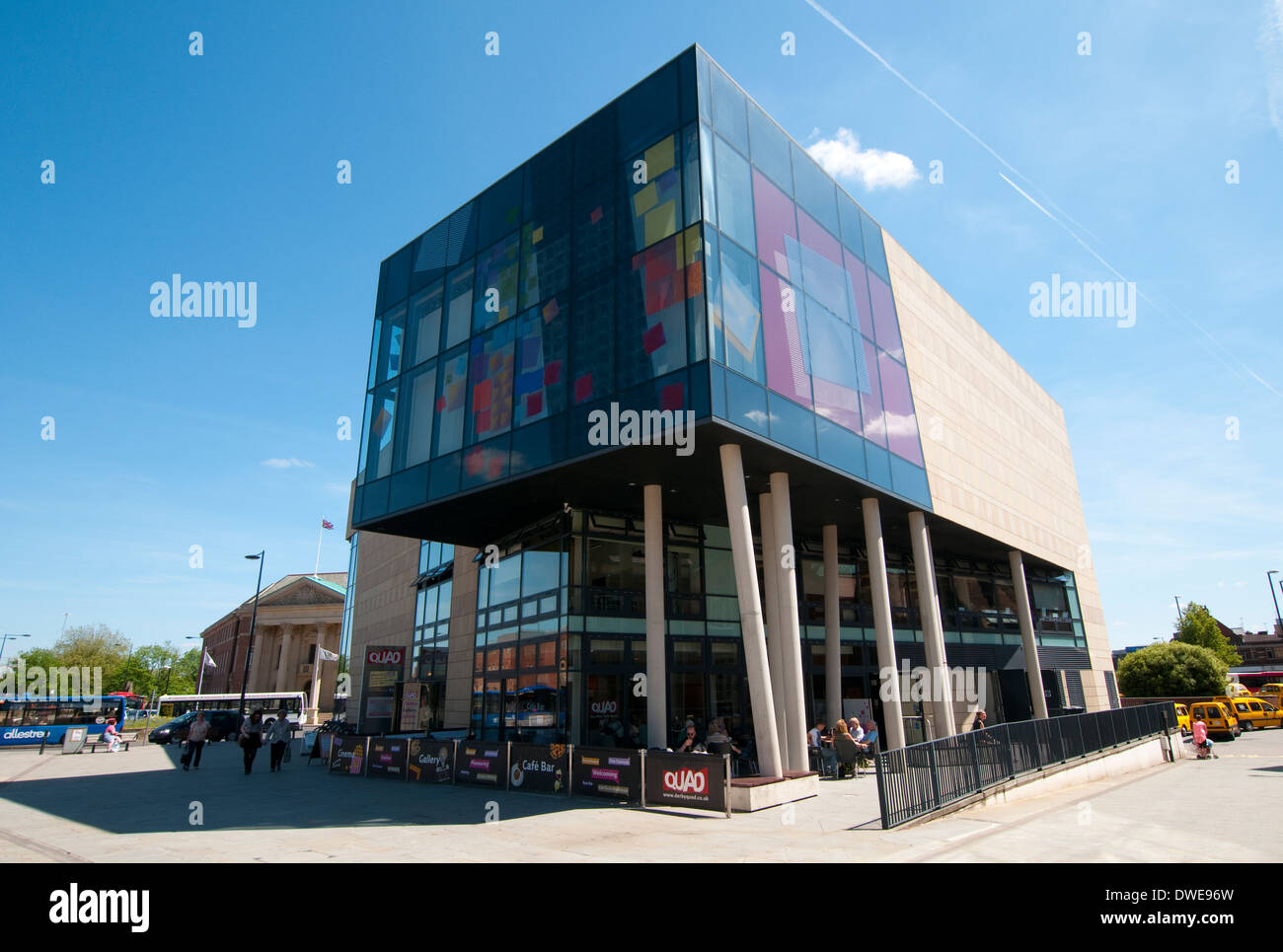 Il quad in Derby City Centre, DERBYSHIRE REGNO UNITO Inghilterra Foto Stock
