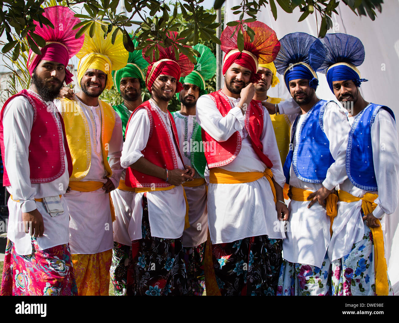 Ballerini di Bhangra Foto Stock