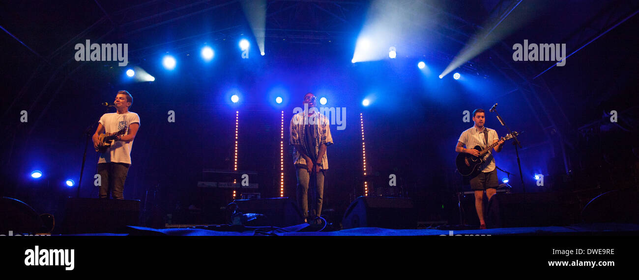 Adorabile Rogues performing live a Chilfest 2013, Tring, Hertfordshire, musica dal vivo, gig Foto Stock