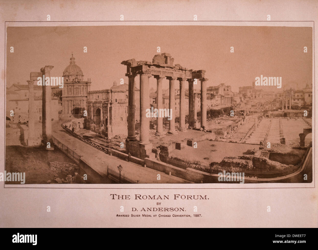 Forum, Roma, Italia, circa 1887 Foto Stock
