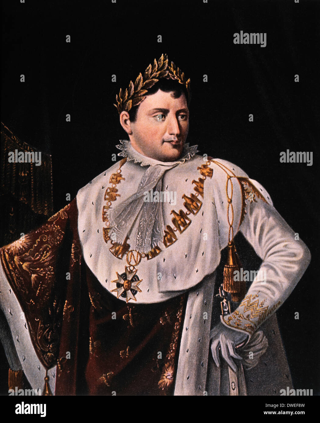 Napoleone Bonaparte (1769-1821), l'imperatore di Francia 1804-1814, Ritratto Foto Stock