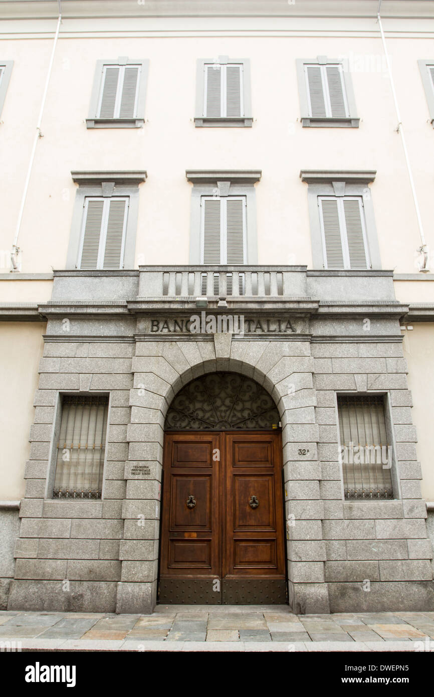 Banca italiana, Parma, Emilia Romagna, Italia Foto Stock