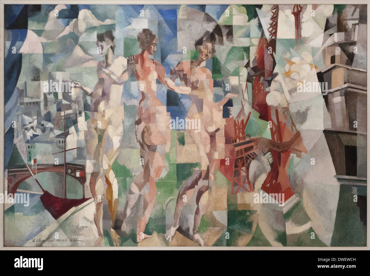 Robert Delaunay - La Ville de Paris - 1910 - Museo di Arte Moderna di Parigi Foto Stock