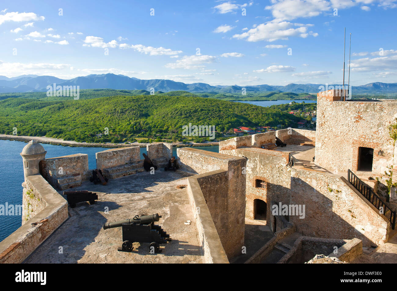 Castillo del Morro di Santiago di Cuba Foto Stock