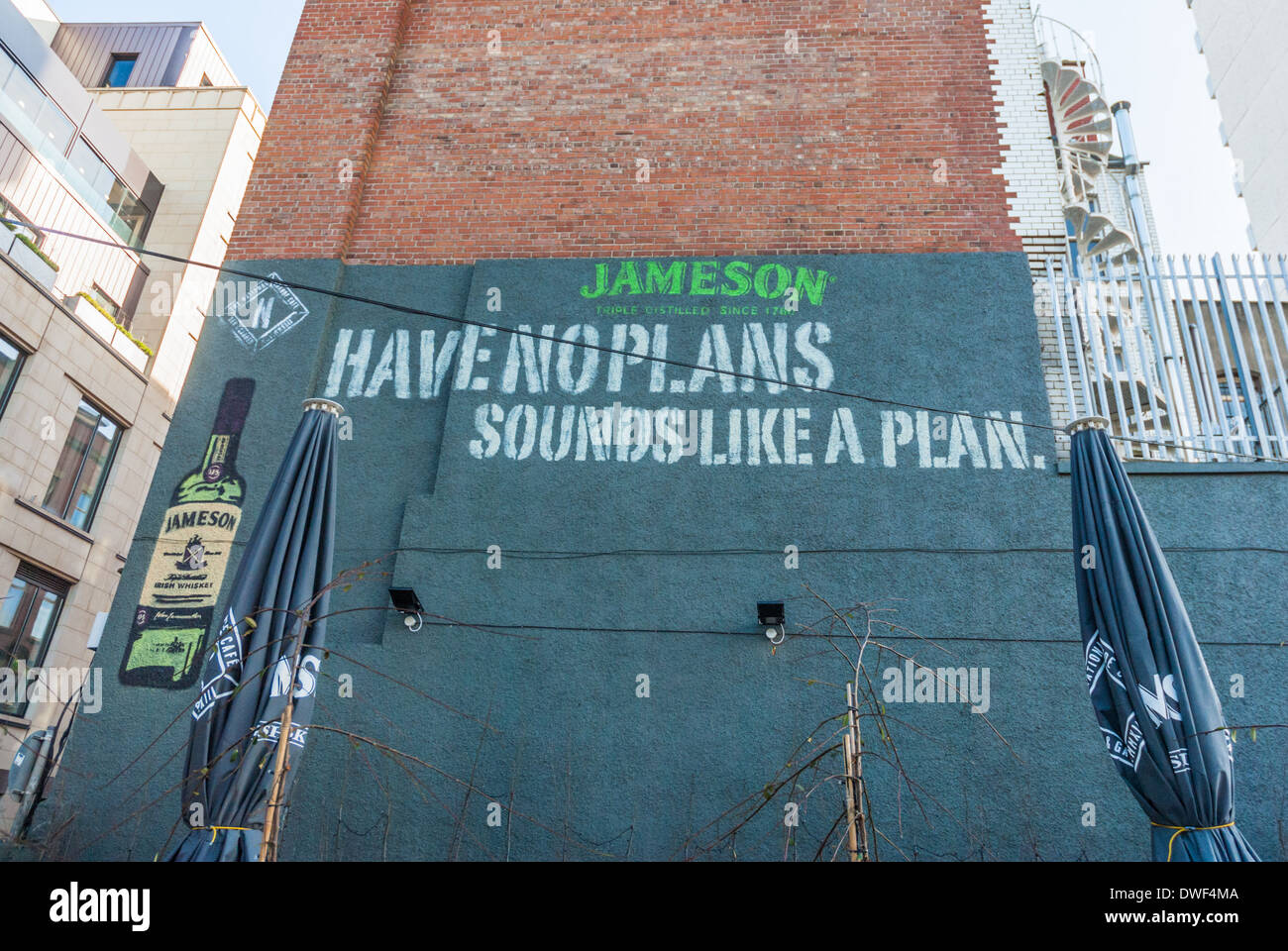Pub murale di Belfast Foto Stock