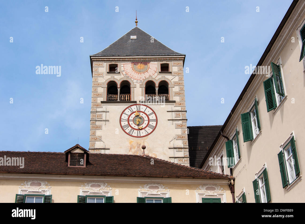 Canonici Regolari Agostiniani monastero Abbazia di Novacella Marzo 2013. Foto Stock