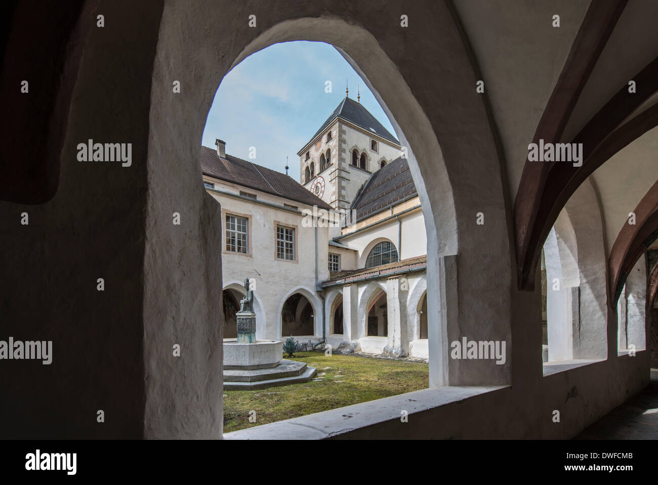 Canonici Regolari Agostiniani monastero Abbazia di Novacella Marzo 2013. Foto Stock