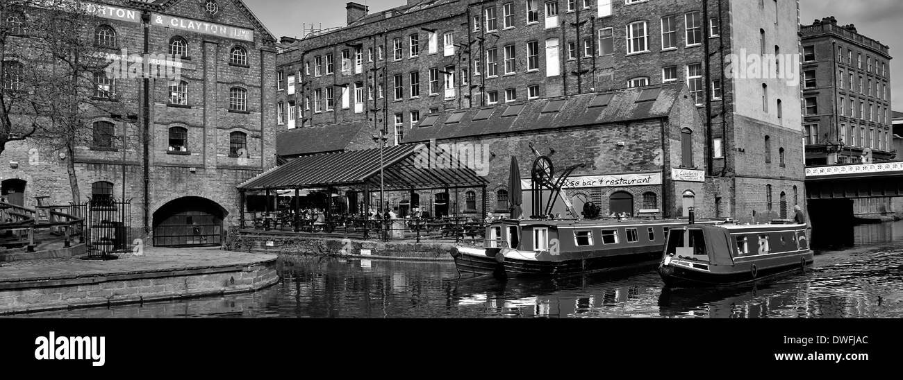 Narrowboats sul fiume Trent, area del litorale, Nottingham, Nottinghamshire county, England, Regno Unito Foto Stock