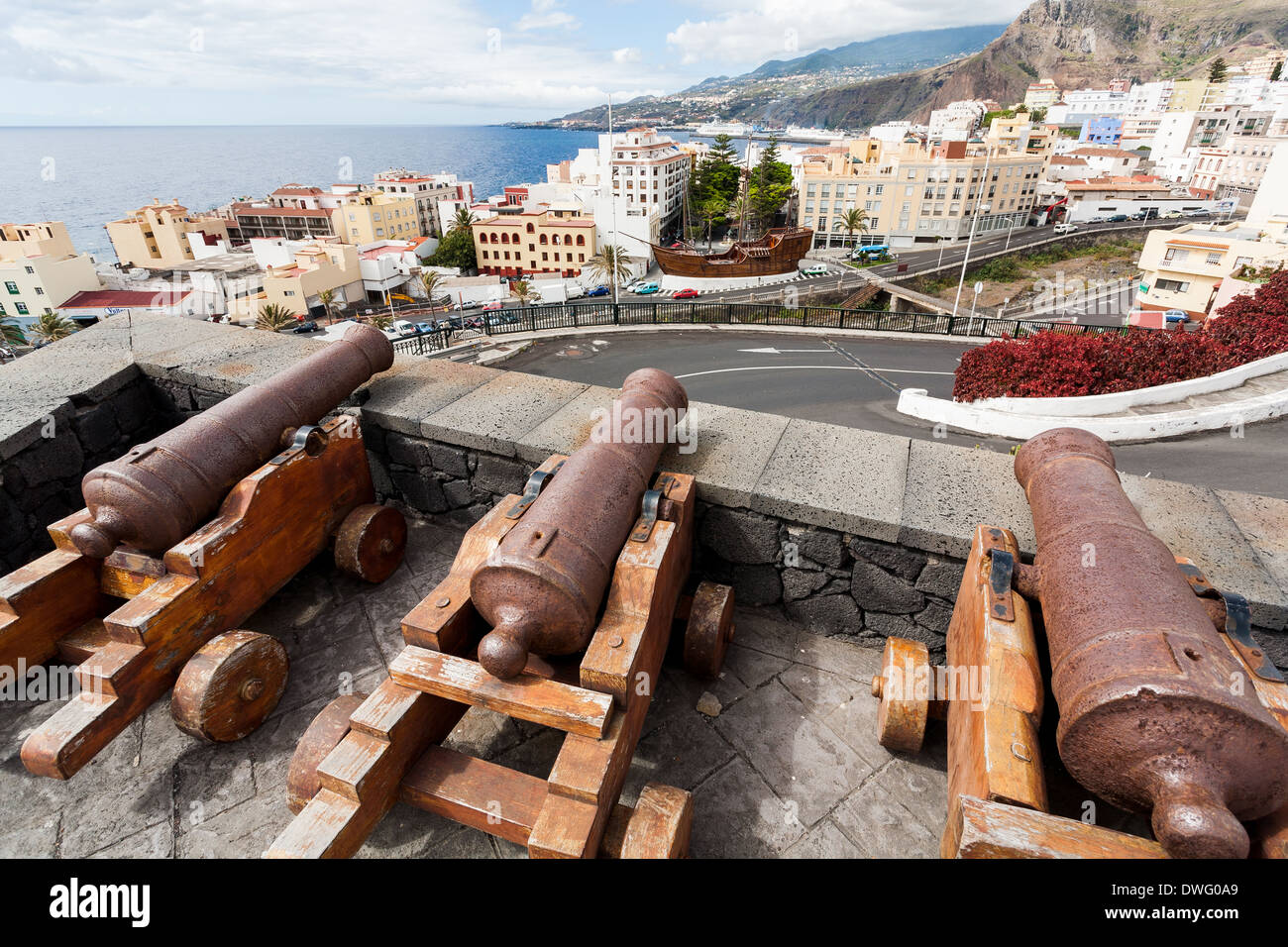 Vecchie fortificazioni. La Palma Isole Canarie Foto Stock