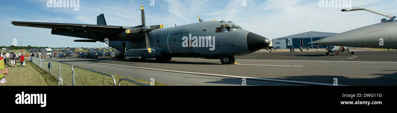 Transall C-160 airshow sbarcati parcheggiate le porte aperte Foto Stock