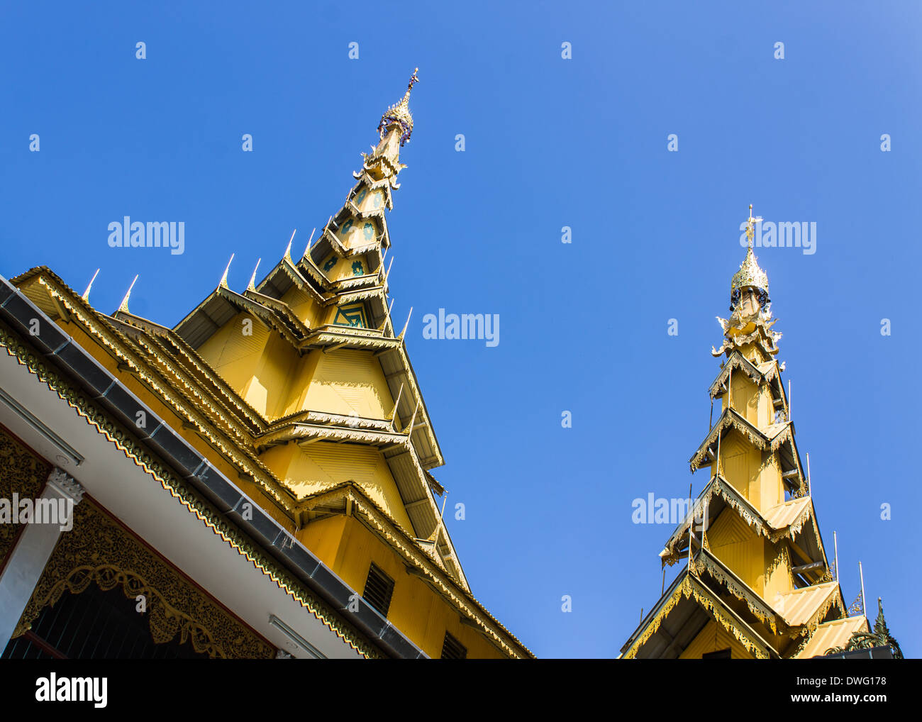 Cappella in stile Shan Foto Stock
