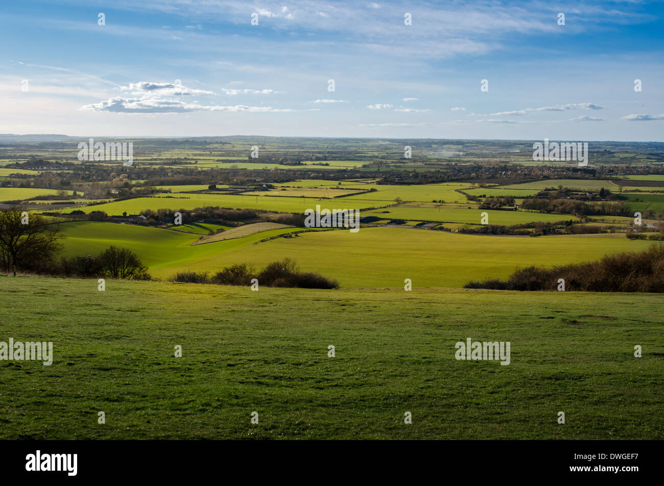 Vista del campo Foto Stock