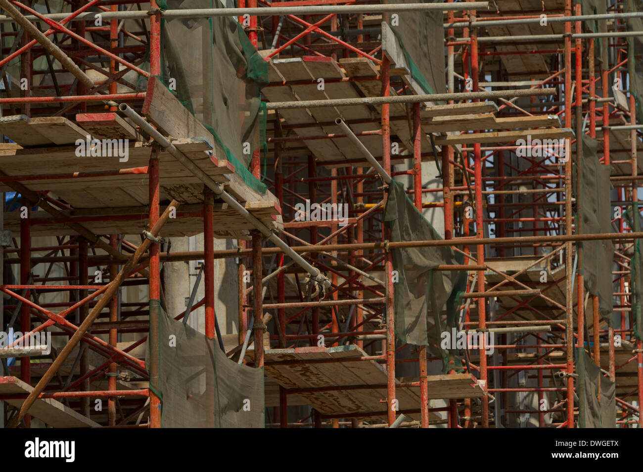 Qatar impalcatura di costruzione Cantiere Foto Stock