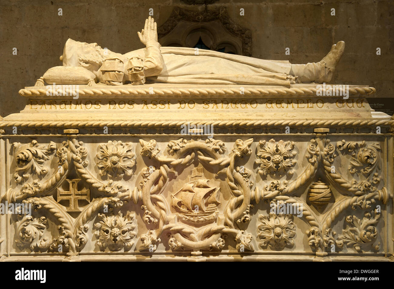 Tomba di Vasco de Gama, Lisbona Foto stock - Alamy
