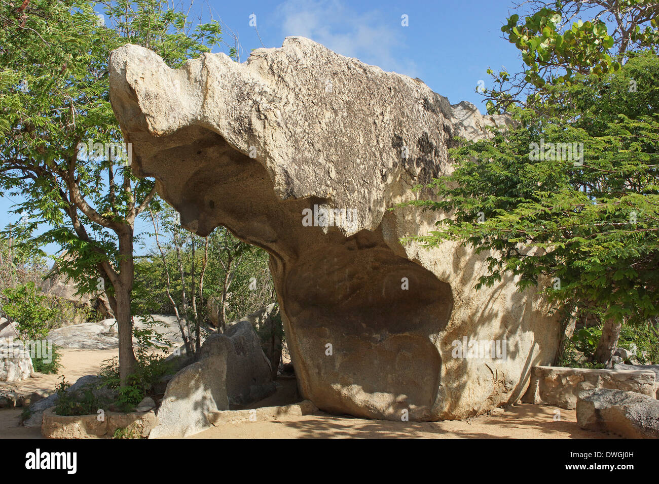 Casibari rocce, paesaggio di Aruba, Isole ABC Foto Stock