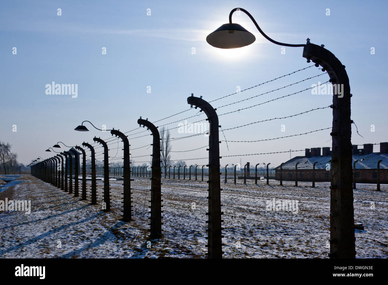 Auschwitz II-Birkenau sterminio nazista camp Polonia Foto Stock