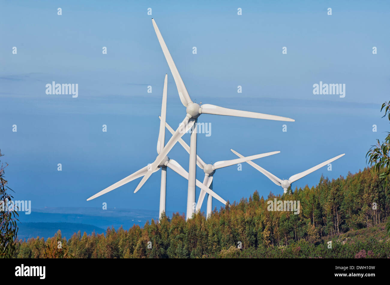 Turbine eoliche Foto Stock