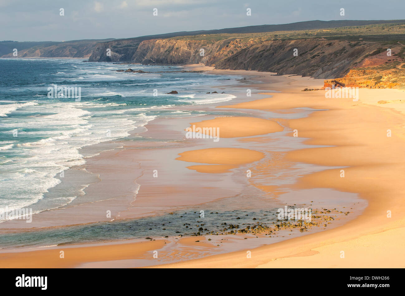 Praia da Bordeira, Costa Vicentina Foto Stock