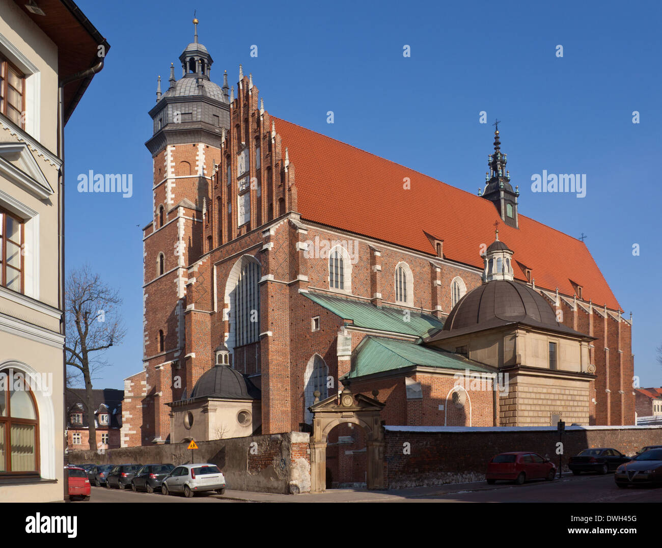 Corpus Domini chiesa nel quartiere Kazimierz di Cracovia in Polonia. Date dal 1340. Foto Stock