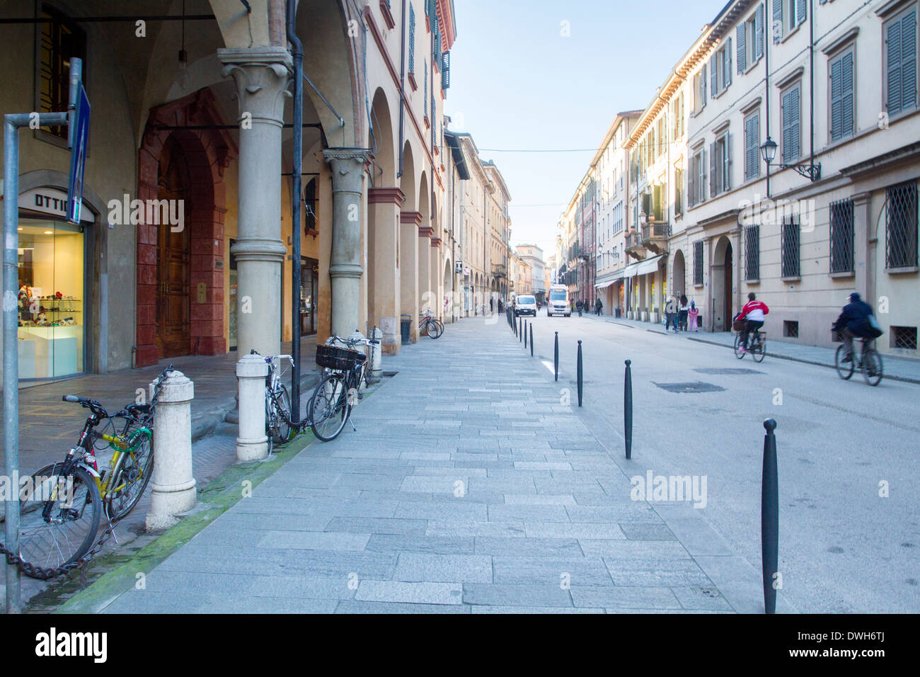 Via Emilia San Pietro, Reggio Emilia, Emilia Romagna, Italia Foto Stock