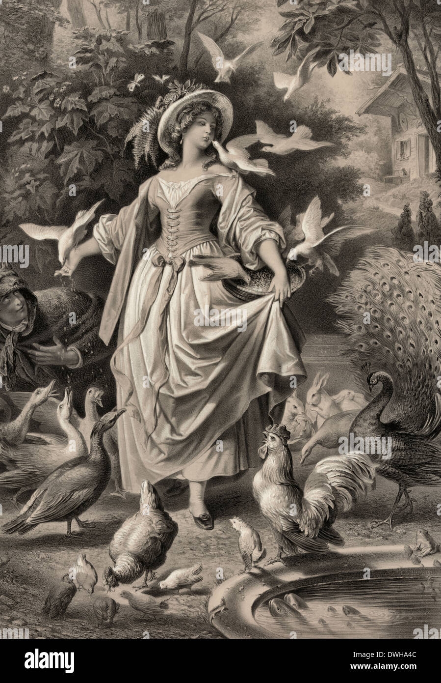 Lili's Park, circa 1878 Foto Stock