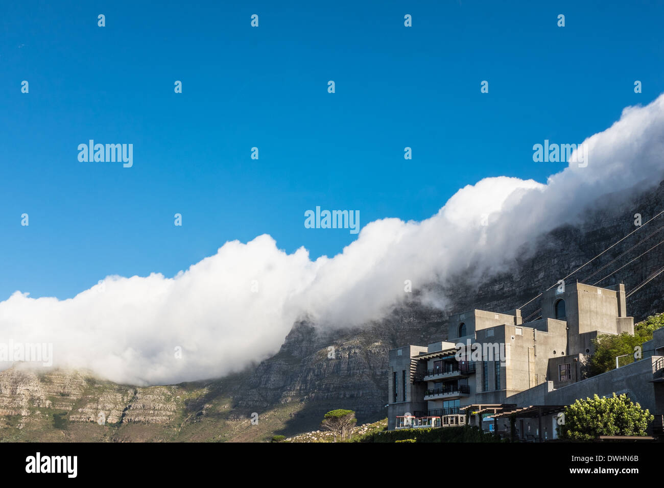 Funivia, Table Mountain e Cape Town, Sud Africa. Foto Stock