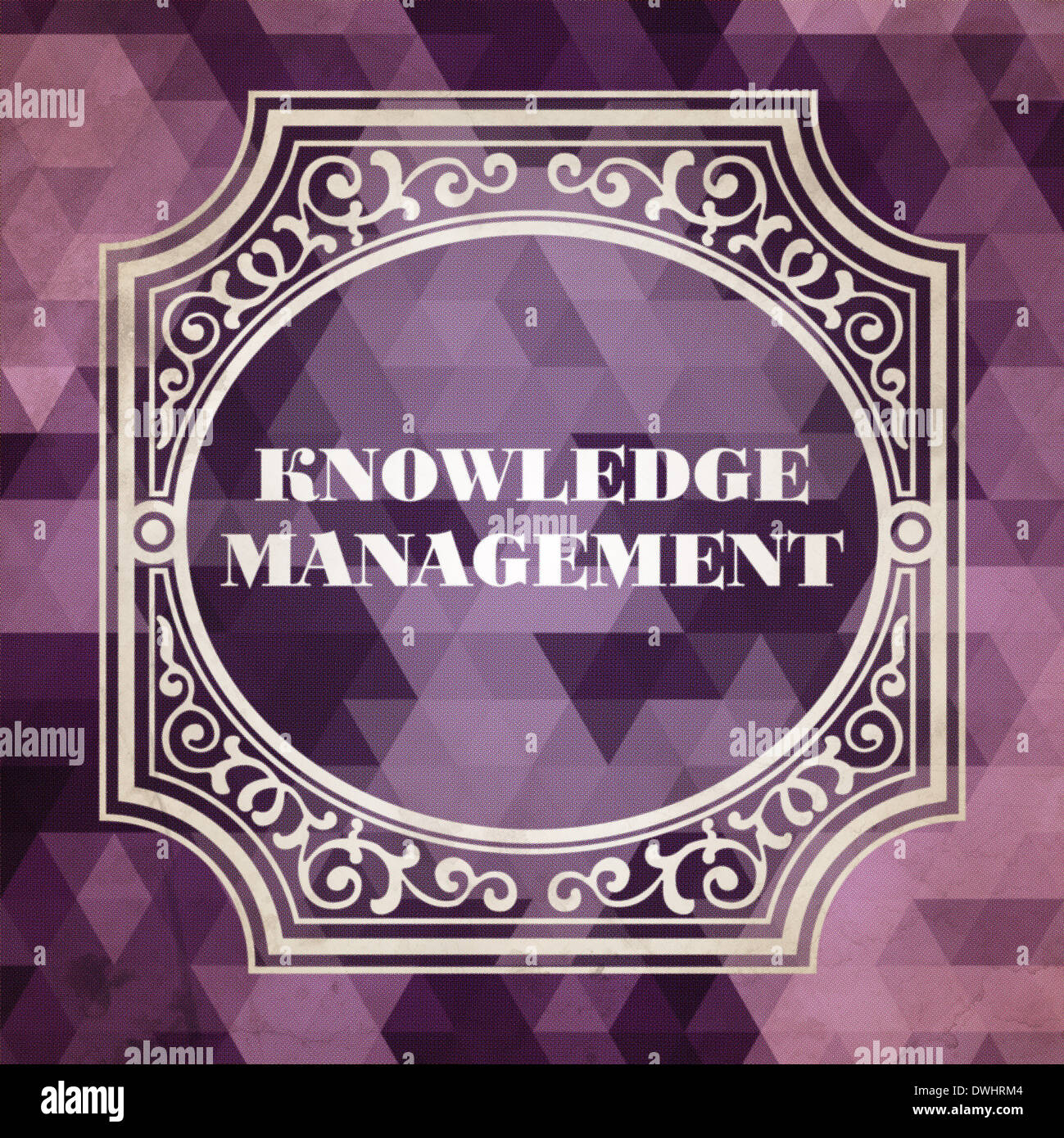 La gestione della conoscenza. Sfondo vintage. Foto Stock