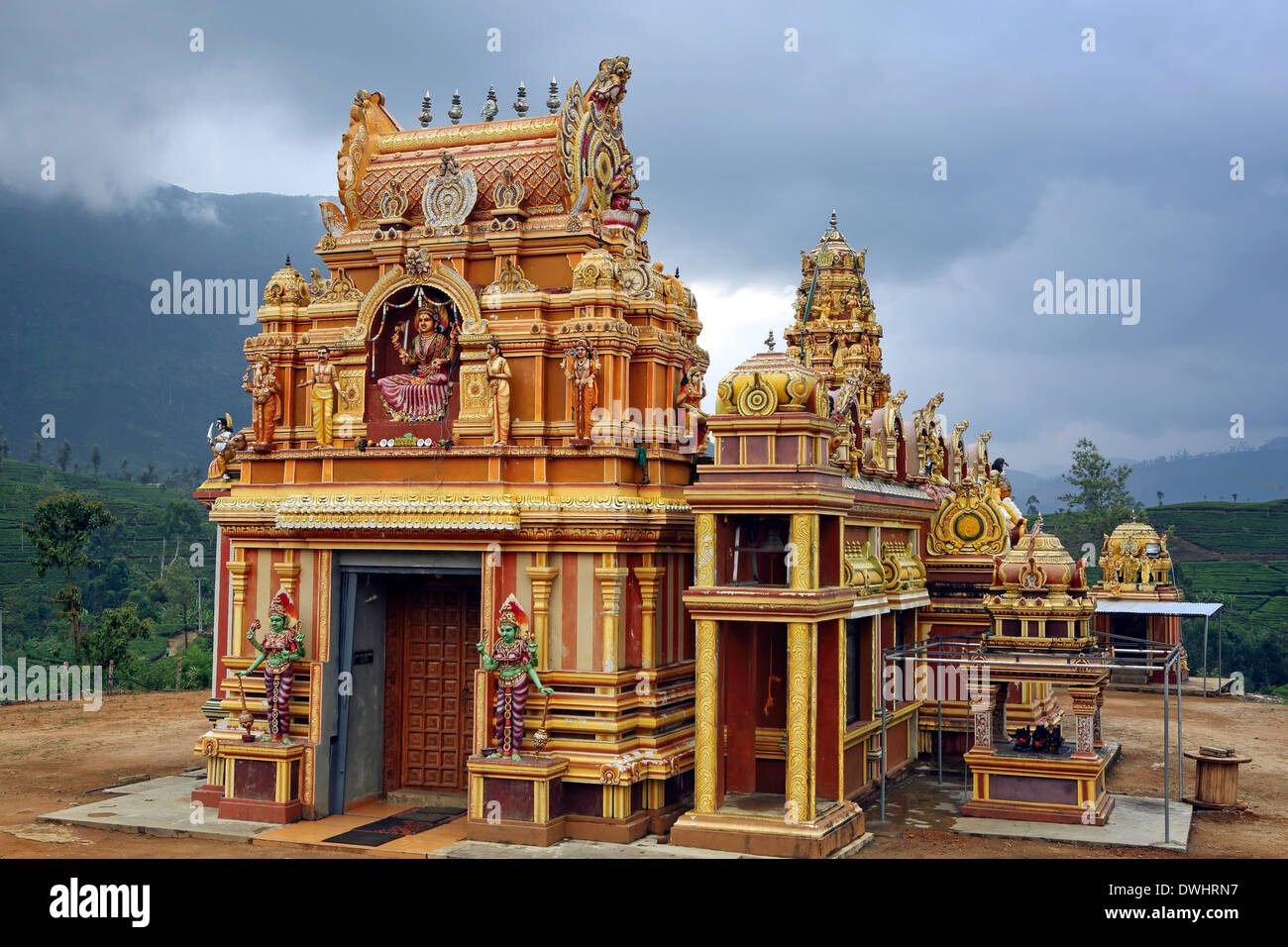 Kovil indù in Maskeliya, Sri Lanka Foto Stock