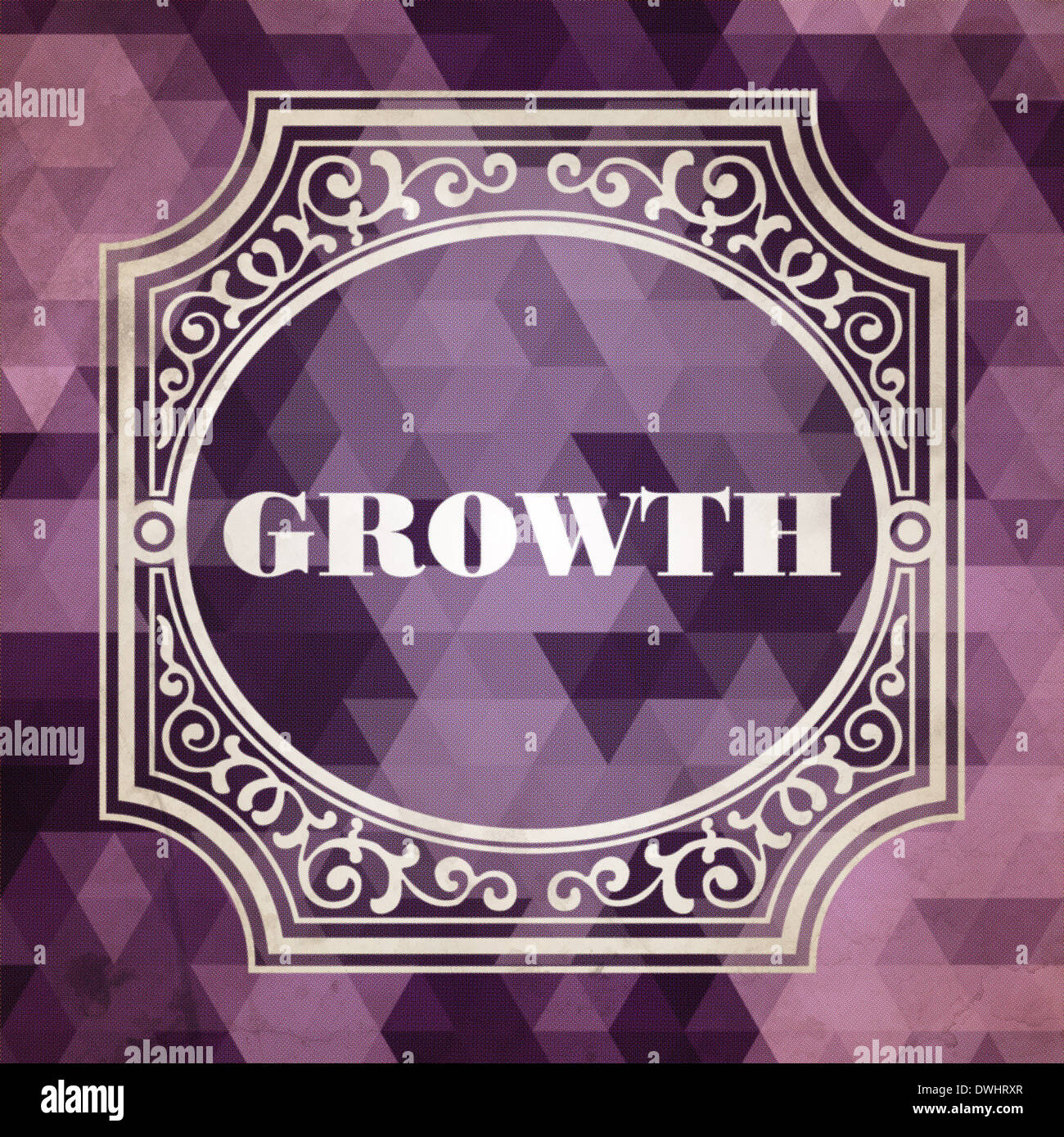 La crescita. Sfondo vintage. Foto Stock