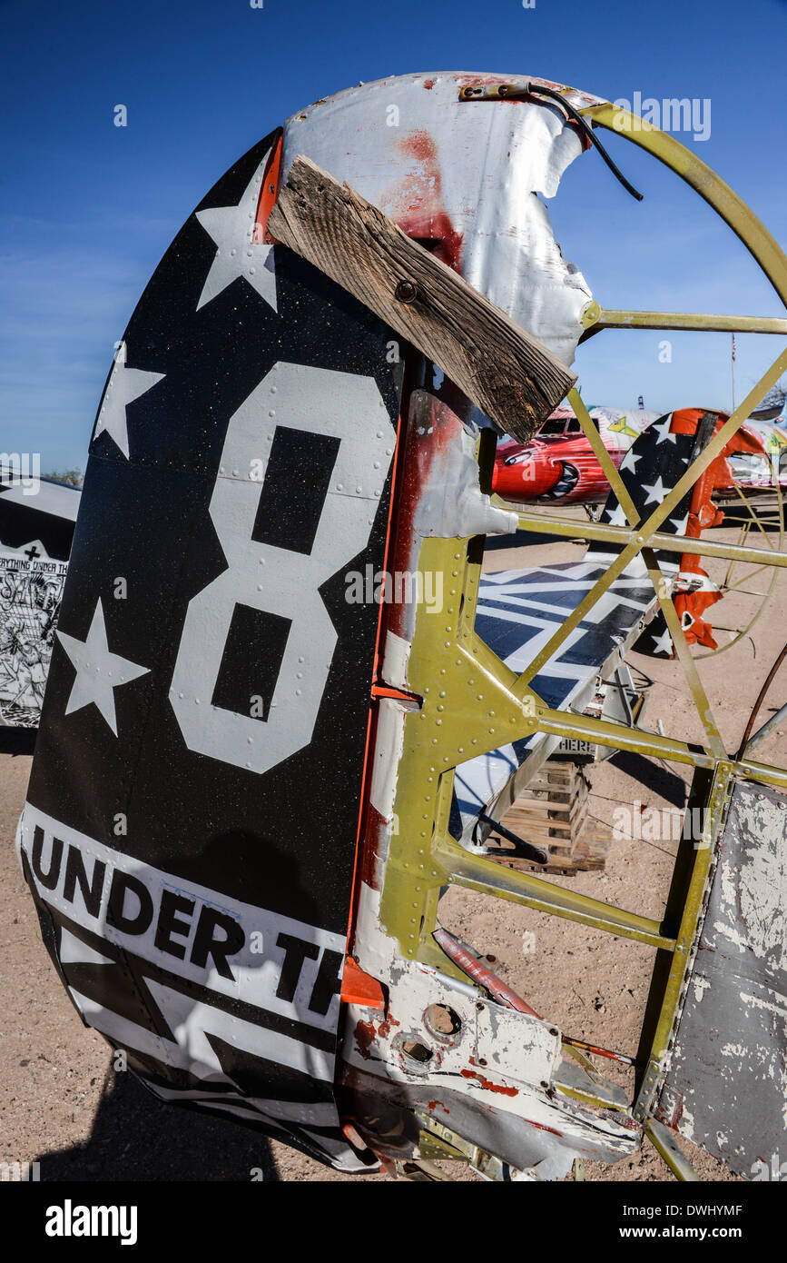 Vintage di coda di aereo Foto Stock