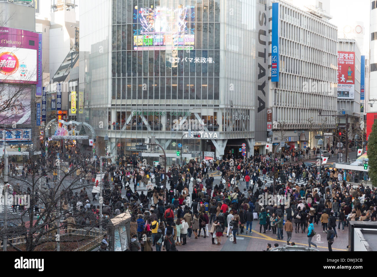 Japan Tokyo Shibuya Crossing a Shibuya, Tokyo Foto Stock