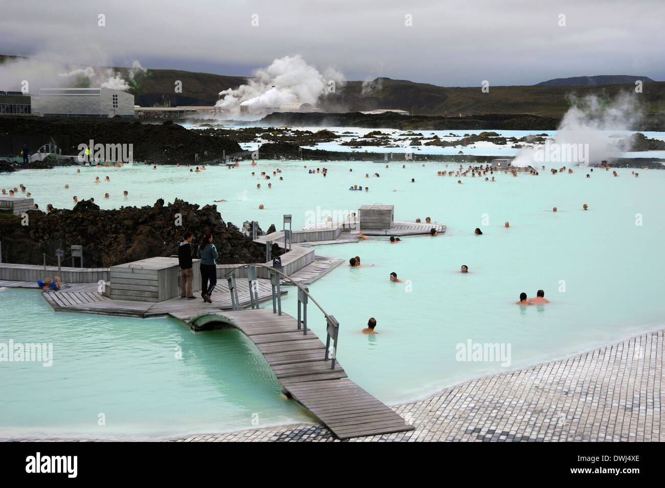 Blue Lagoon, Grindavik Foto Stock