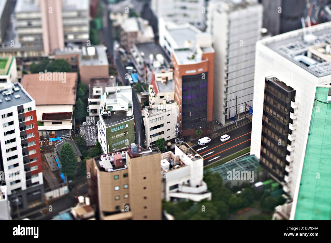 Giappone città in miniatura Foto Stock