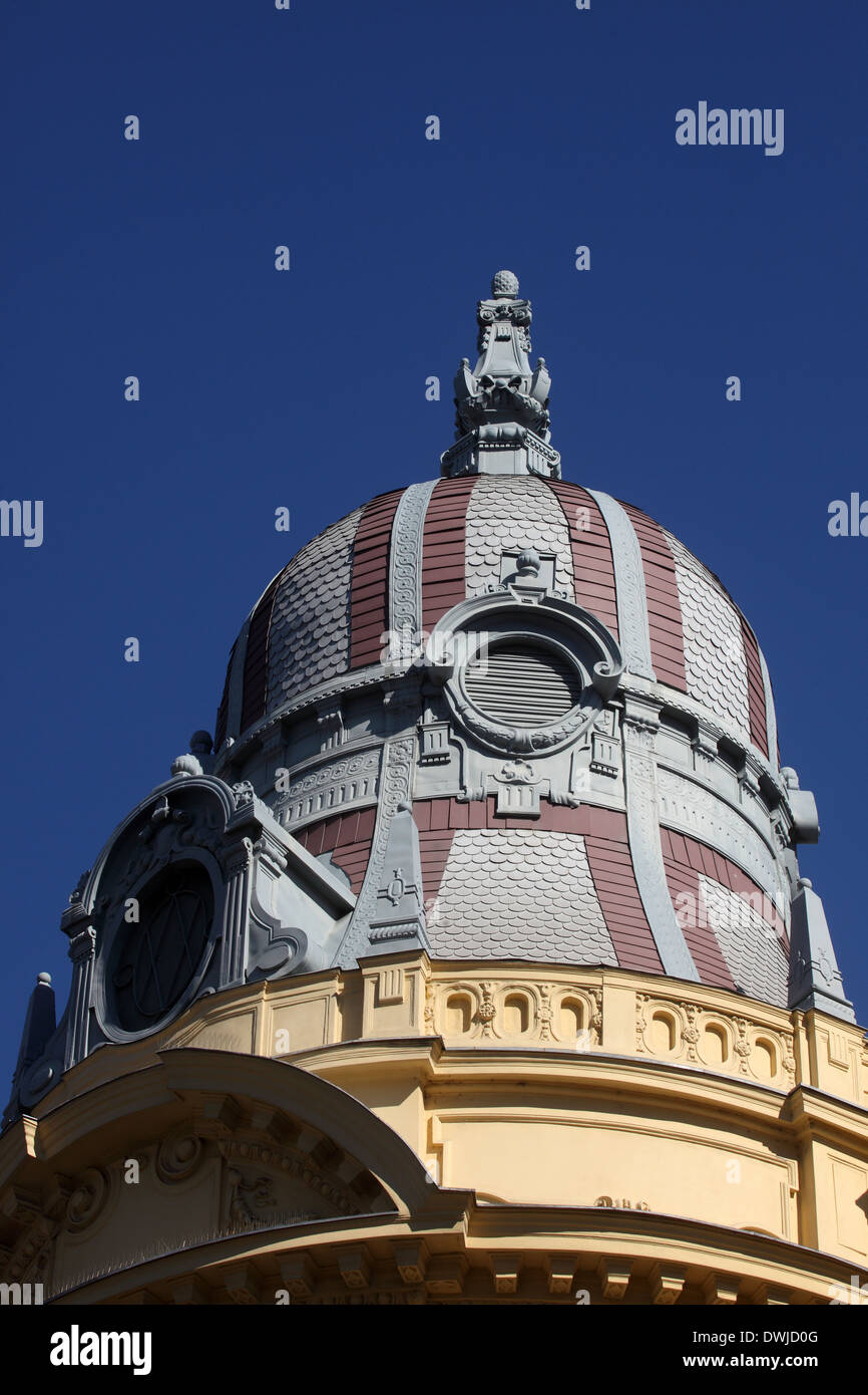 Edificio a Zagabria in Croazia Foto Stock