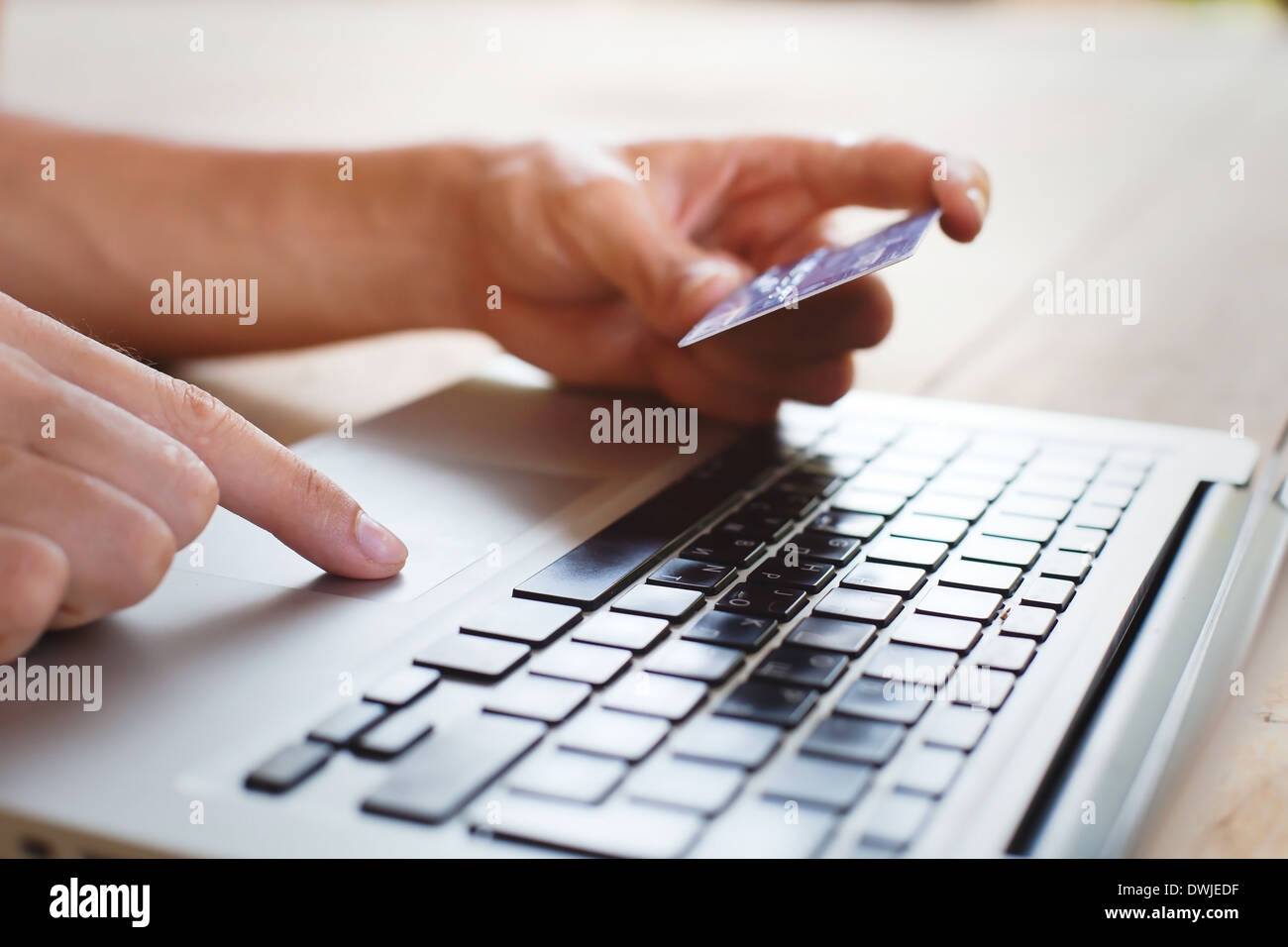 lo shopping online Foto Stock