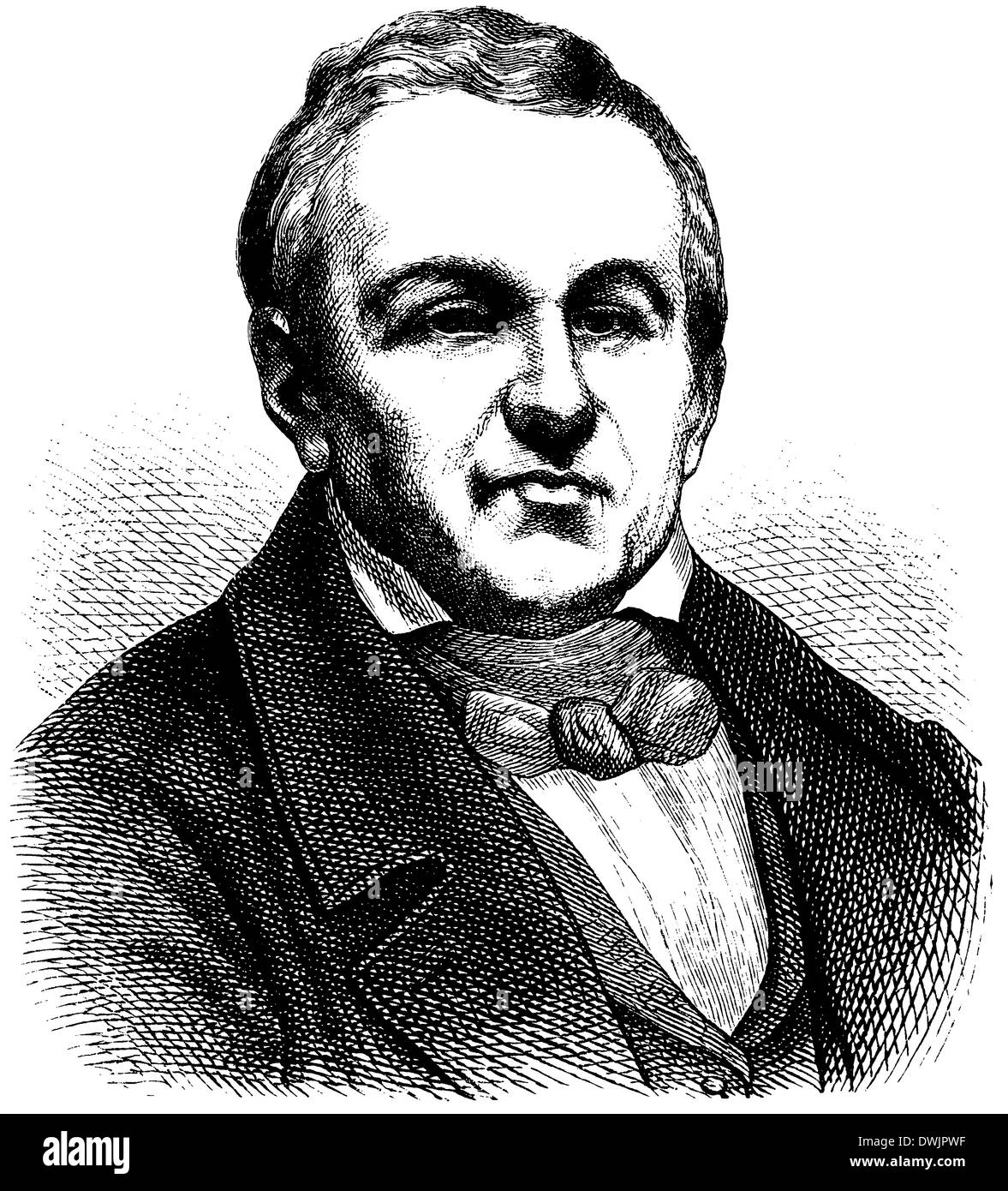 Abel François Villemain (geb. 11. Juni 1790, gest. 8. Mai 1870), französischer Gelehrter und Politiker Foto Stock