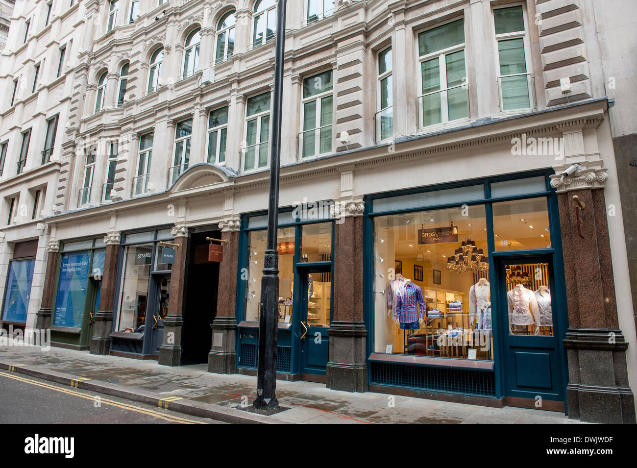 Grosvenor camicie 18-19 Jermyn Street, Londra SW1Y 6LT Foto stock - Alamy