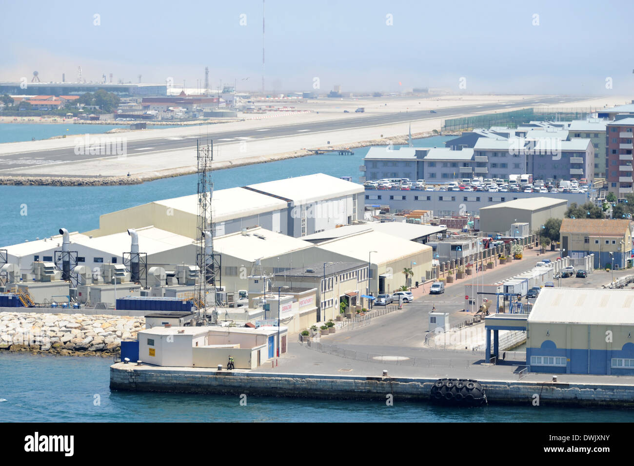 Il principale porto di Gibilterra. Autorità Portuale di Gibilterra. Foto Stock