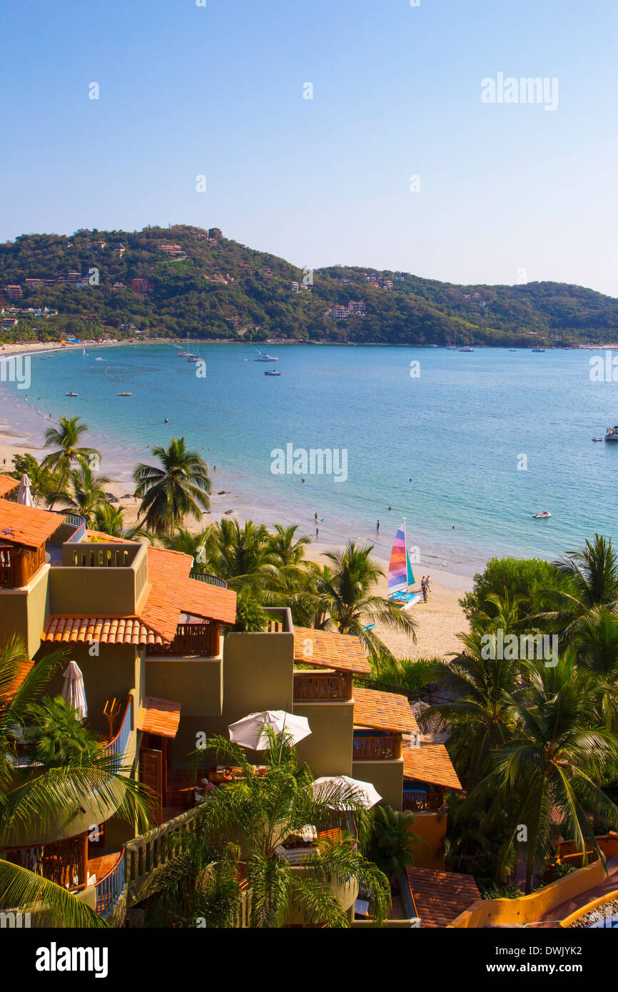 Club Intrawest, Playa La Ropa, Zihuatanejo, Guerrero, Messico Foto Stock