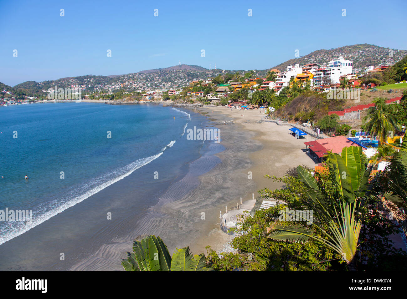 Playa La Madera, Zihuatanejo, Guerrero, Messico Foto Stock