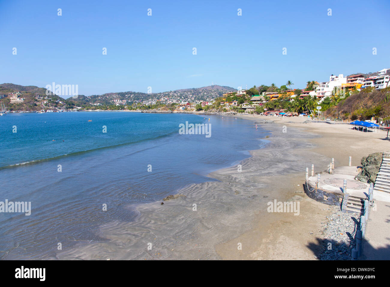 Playa La Madera, Zihuatanejo, Guerrero, Messico Foto Stock