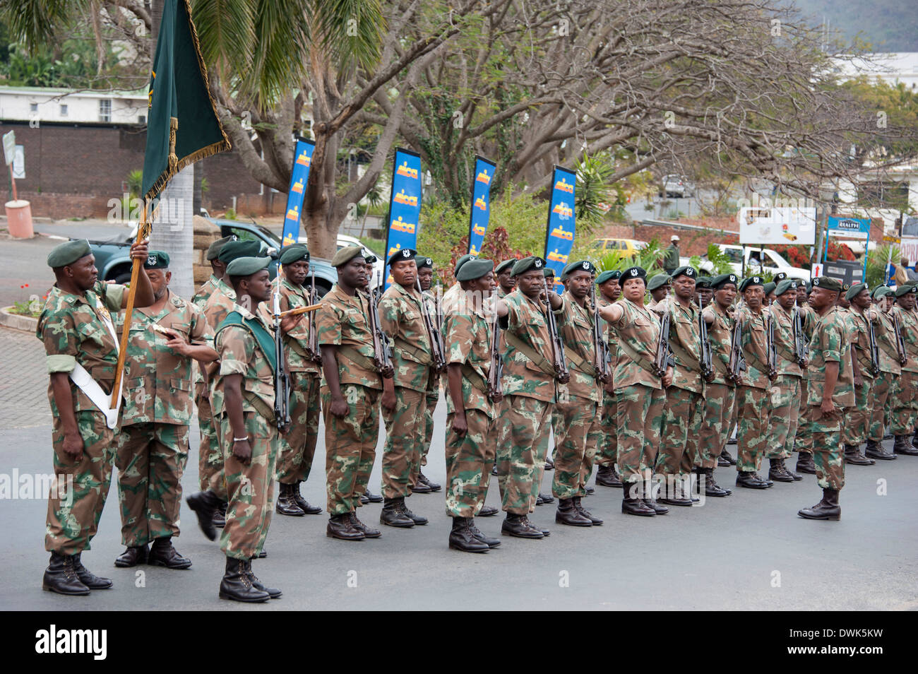 Parata militare, Barberton Foto Stock
