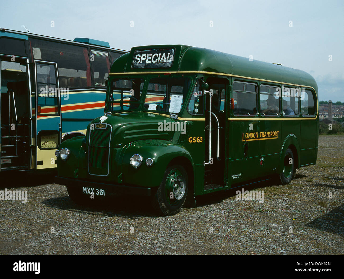 Guy GS con ECW 26 sede bus dei trasporti di Londra. Costruito 1953 Foto Stock