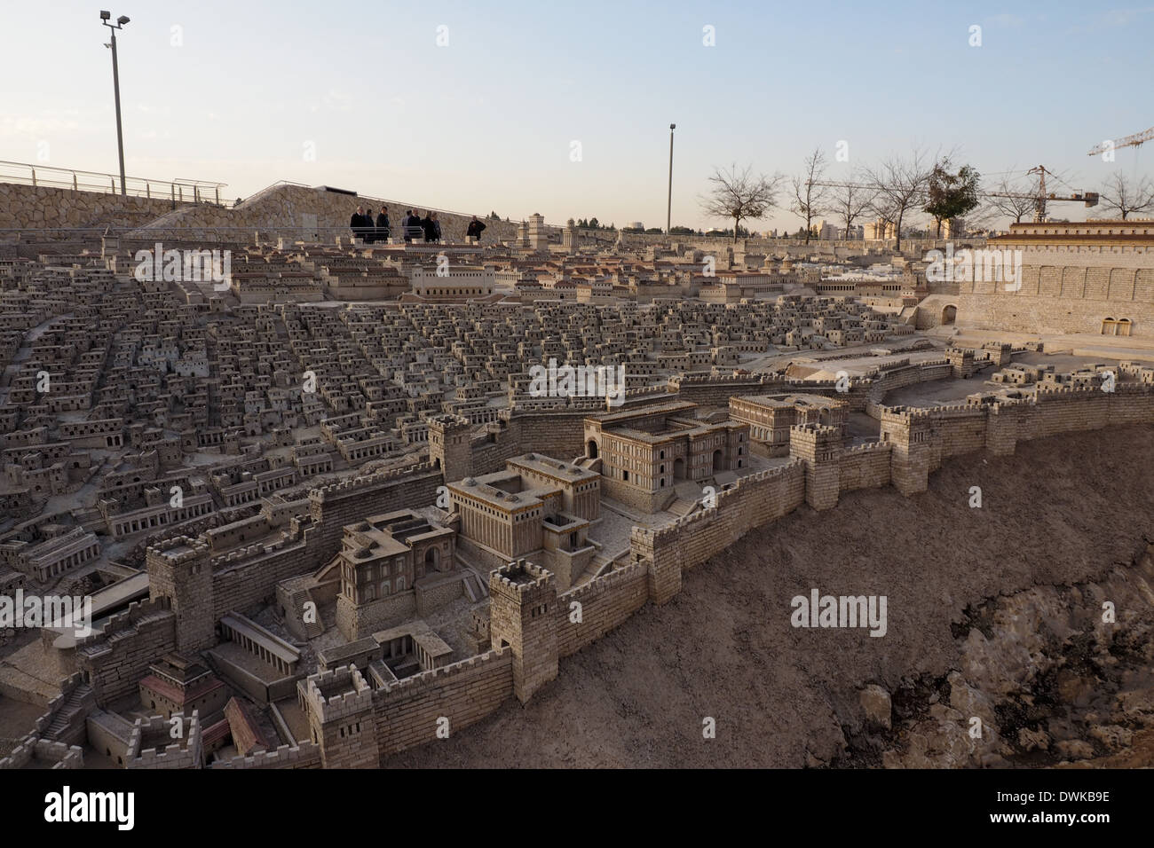 Secondo il modello del tempio al Museo di Israele Foto Stock