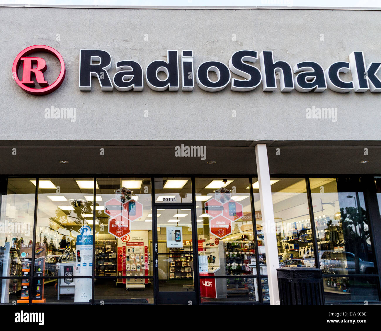 Una Radio Shack store di Los Angeles in California Foto Stock