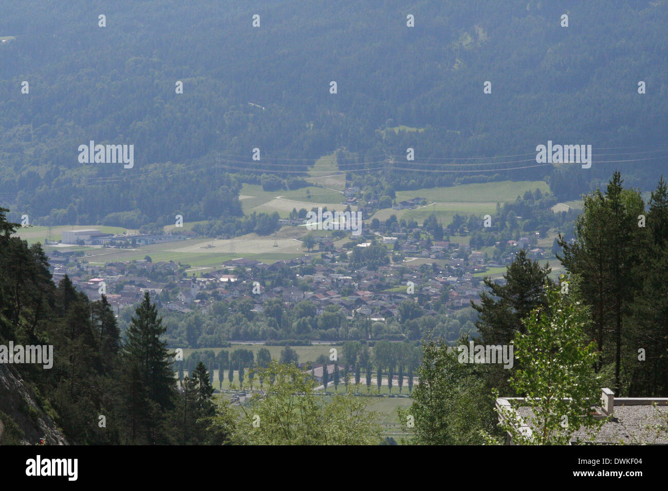 Villaggio Oberhofen in Tirol Foto Stock