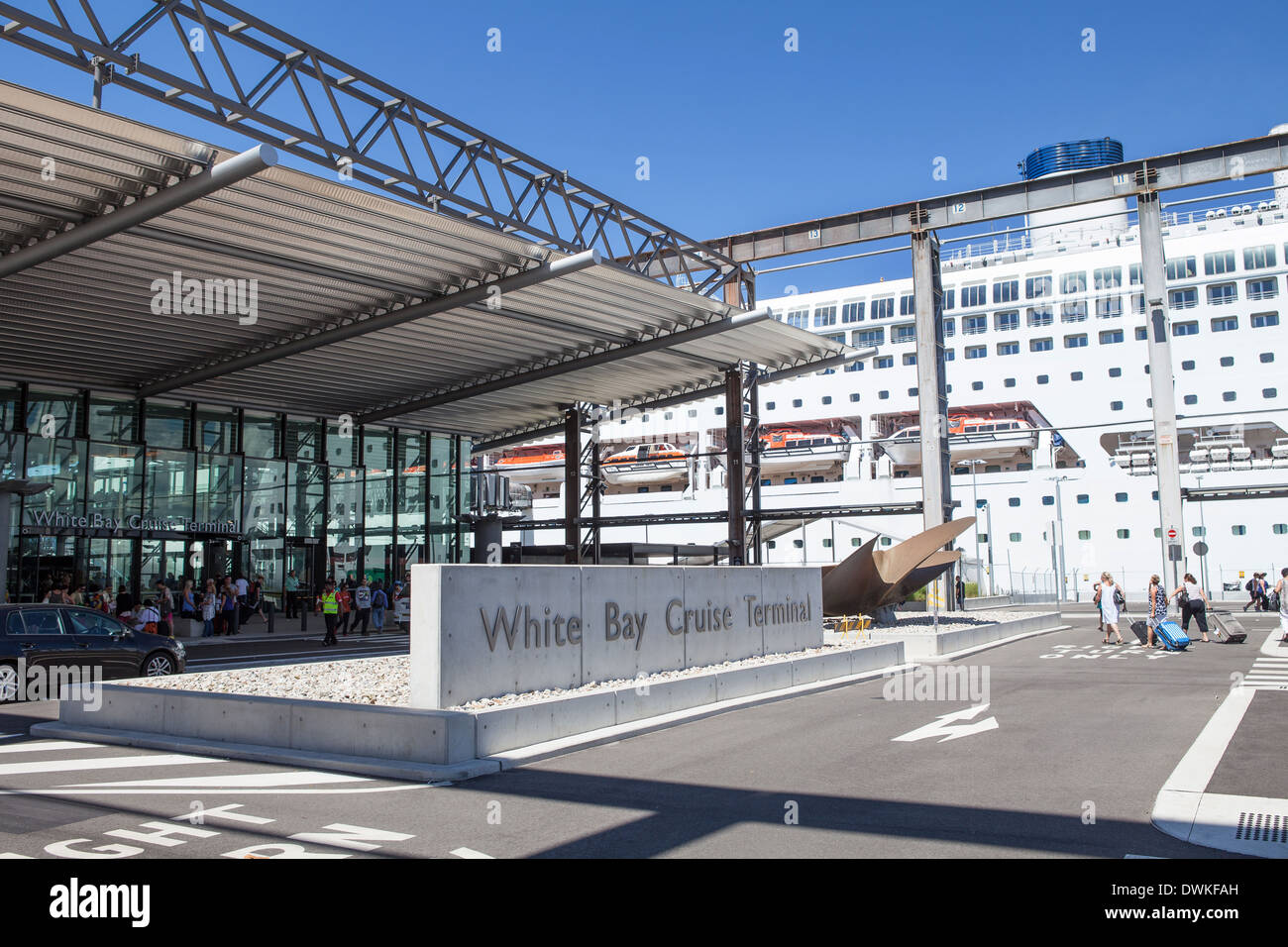 White Bay Cruise Terminal in Balmain, Sydney Foto Stock