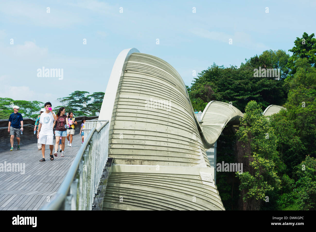 Onde di Henderson Bridge, rilievi meridionali, Singapore, Sud-est asiatico, in Asia Foto Stock